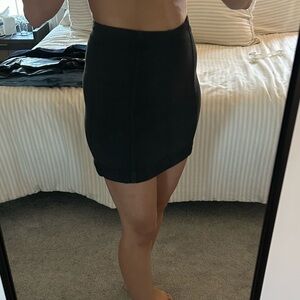 Free people black Mini Skirt